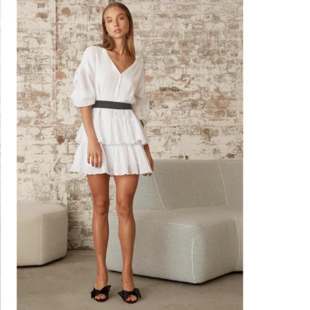 MLM Label Fleur Dress in White